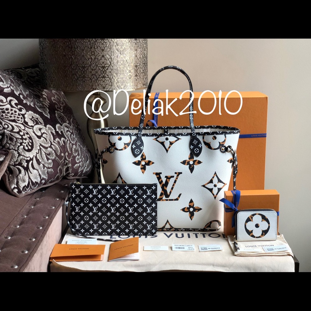 SOLD! NEW Louis Vuitton Jungle Neverfull Ivory 😍